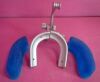 INTEGRA V. MUELLER Mayfield Neurosurgery Horseshoe Headrest & Base Integra Mayfield Swivel Horseshoe Surgical Headrest V. Mueller Base M-1525 Pads
