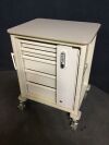 HERMAN MILLER Crash Cart:  5 Drawer
Includes locking mechanism, does not include key.
Combination 123