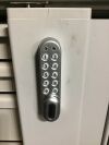 HERMAN MILLER Crash Cart:  5 Drawer
Includes locking mechanism, does not include key.
Combination 123