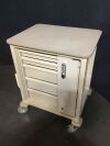 HERMAN MILLER Crash Cart:  5 Drawer
Includes locking mechanism, does not include key.
Combination 