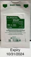 ETHICON 2083 Snow Absorbable Hemostat, 4in x 4in, LOT OF 9, EXP 10/31/2024