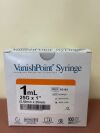 RETRACTABLE TECHNOLOGIES 10161 VanishPoint Syringe 1mL, 25G x 1" (0.50mm x 25mm), Box of 100