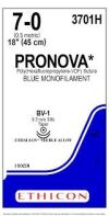 ETHICON 3701H 7-0 Blue Monofilament Poly(Hexafluoropropylene-VDF), Nonabsorbable Surgical Suture