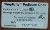 CONTINUUM Simplicity SE Pedicure Chair