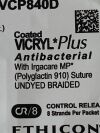 ETHICON Lot of 12 Coated VICRYL Plus  VCP840D  Exp.2028-01 to 2028-05  (J13) Coated VICRYL Plus