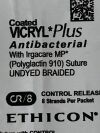 ETHICON Lot of 12 Coated VICRYL Plus  VCP840D  Exp.2028-01 to 2028-05  (J13) Coated VICRYL Plus