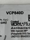 ETHICON Lot of 12 Coated VICRYL Plus  VCP840D  Exp.2028-01 to 2028-05  (J13) Coated VICRYL Plus