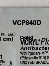 ETHICON Lot of 12 Coated VICRYL Plus  VCP840D  Exp.2028-01 to 2028-05  (J13) Coated VICRYL Plus