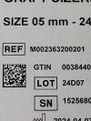 GETINGE Box of 10 Graft Sizer 5mm-24mm  M002363200201   Exp.2029-03  (F13) Graft Sizers