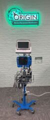GE Carescape Dinamap V100 Patient Monitor w/ Capsule Neuron #2 Monitor