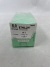 ETHICON 1965G ETHILON Nylon Suture, Precision Cosmetic - Conventional Cutting PRIME, Non-Absorbable, PC-3 16mm 3/8 Circle, Black Monofilament