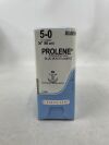 ETHICON 8580H PROLENE Polypropylene Suture, Taper Point, Non-Absorbable, BB 17mm / BB 3/8 Circle, Blue Monofilament 36" = 90cm, Size: 5-0