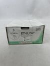 ETHICON D8626 Suture, Size 0, 96 in. Length, Black, Polyamide 6, Monofilament, 1/2 Circle, CCS Needle, 48 mm Needle Length