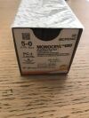 ETHICON MCP834G MONOCRYL PLUS Antibacterial Undyed Monofilament Absorbable Suture 5-0, 18in (12/Box)