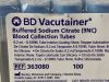 BD 3 Packs(100/pack) Blood Collection Tubes  363080  Exp.2024-11 to 2024-12  (Y18) Blood Collection Tubes