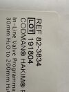 CODMAN Hakim Programmable Valve  82-3834 Exp.2023-03  (Y13) Hakim Programmable Valve