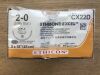 ETHICON CX22D Ethibond Excel Coated Polyester Green Braided Non-Absorbable Suture 2-0, 8x18in (12/Box)