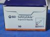 BD 305916 SafetyGlide; 25G x 1" TW (0.5mm c 25mm); Case of 500 (10x50)