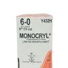 ETHICON REF Y432H MONOCRYL Suture, UNDYED MONOFILAMENT, SIZE 6-0, 27",  36/BOX, EXP.2020/07