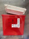 AP MEDICAL 593193 (Lot of 10) BIOHAZARD Sharps. Collector 5.4 Qt.