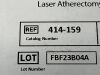 SPECTRANETICS 1.4mm RX TurboElite Laser Atherectomy Catheter, 150cm  414-159 Exp.2025-01 to 2025-02  (H52/T65) Turbo-Elite