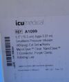 ICU MEDICAL A1099 Smallbore Pressure Infusion Ext Set w/Remv Microclave Clear, NanoClave T-Connector, Purple Clamp, Rotating Luer (50ct)