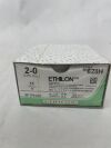 ETHICON 628H Ethilon Non-Absorbable Monofilament Nylon Suture, Size 2-0, 30 in. Length, KS Needle