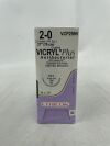 ETHICON VCP259H COATED VICRYL Plus Antibacterial (polyglactin 910) Suture, Taper Point, Absorbable, CT-1 36mm ½ Circle, Undyed Braided 27" = 70