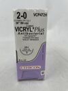 ETHICON VCP472H COATED VICRYL (polyglactin 910) Suture, Reverse Cutting, Absorbable, CP-1 36mm ½ Circle, Violet Braided 36