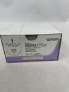 ETHICON VCP699H COATED VICRYL Plus Antibacterial (polyglactin 910) Suture, Reverse Cutting, Absorbable, OS-8 40mm ½ Circle, Undyed Braided 27"