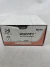 ETHICON Y604H MONOCRYL (poliglecaprone 25) Suture, Taper Point, Absorbable, UR-6 26mm 5/8 Circle, Violet Monofilament 27" = 70cm, Size: 3-0