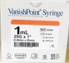 RETRACTABLE TECHNOLOGIES 10161 VanishPoint Syringe 1mL , 25G x 1” (0.50mm x 25mm) (BOX/100) 2026/03/28 - 2026/07/28)