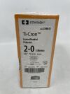 COVIDIEN 3348-51 2-0 Medtronic TiCron blue 30" CV-316 taper, double armed with Firm PTFE Pledget 7mm x 3mm x 1.5mm