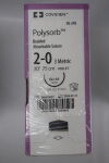 COVIDIEN UL-245 Polysorb Mid-Term Absorbable Braided Suture, Size 2-0, 75 cm Length, GU-45 Needle