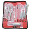 ODONTOMED EX-346 9 Pcs Basic Dental Surgery Extraction Extracting Forceps Elevator Set Kit W/Case Hand Instrument