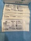 OSTEOGENICS BIOMEDICAL CS0518 White PTFE Suture with 16mm 3/8 Circle Precision Reverse Cutting Needle. LOT OF 9