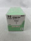 ETHICON 2829G Ethilon Non-Absorbable Monofilament Nylon Suture, Size 9-0, 5 in. Length, BV100-4 Needle