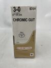 ETHICON 636H Surgical Gut Suture - Chromic, Reverse Cutting, Absorbable, FS-2 19mm 3/8 Circle, Chromic Monofilament 27" ˜ 70cm, Size: 3-0