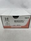 ETHICON YB416 MONOCRYL (poliglecaprone 25) Suture, ETHIGUARD - Blunt Point, Absorbable, SHB 26mm ½ Circle, Undyed Monofilament 27" = 70cm, Si