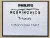 PHILIPS Trilogy 202,  YOM: 2020. Ventilator