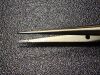 SCANLAN 4004-95 Dennis Micro Forceps, Diamond Dust Tips, STR, 7"