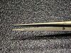 SCANLAN 3003-816 Legacy Bayonet Micro Forceps, Titanium, 0.5mm STR Diamond Jaw, 8.75"