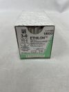 ETHICON 1893G ETHILON Nylon Suture, Precision Cosmetic - Conventional Cutting PRIME, Non-Absorbable, PC-5 19mm 3/8 Circle, Black Monofilament