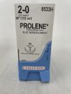 ETHICON 8533H PROLENE Polypropylene Suture, Taper Point, Non-Absorbable, SH 26mm / SH ½ Circle, Blue Monofilament 36" = 90cm, Size: 2-0