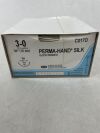 ETHICON C017D Perma-Hand Non-Absorbable Braided Silk Suture, Size 3-0, 30 in. Length, SH Needle