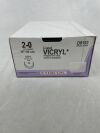 ETHICON D8193 Coated Vicryl Absorbable Braided Polyglactin 910 Suture, Size 2-0