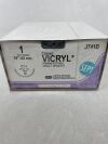 ETHICON J741D COATED VICRYL (polyglactin 910) Suture, Taper Point, Absorbable, CT-1 36mm ½ Circle, Violet Braided 8-18" = 45cm, Size: 1