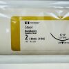 COVIDIEN REF W-618G Steel Monofilament Stainless Steel 316L Nonabsorbable Suture 2  (5 Metric) , 24 B&S , 18" , EXP 2017/08  (EACH)