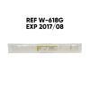 COVIDIEN REF W-618G Steel Monofilament Stainless Steel 316L Nonabsorbable Suture 2  (5 Metric) , 24 B&S , 18" , EXP 2017/08  (EACH)