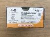 ETHICON X551H Ethibond Excel Coated Polyester Green Braided Non-Absorbable Suture 4-0, 30in (36/Box)